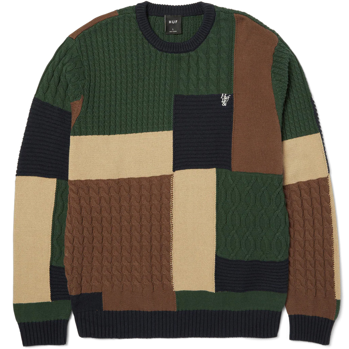 HUF Columbia Cable Knit Sweater HUF Columbia Cable Knit Sweater