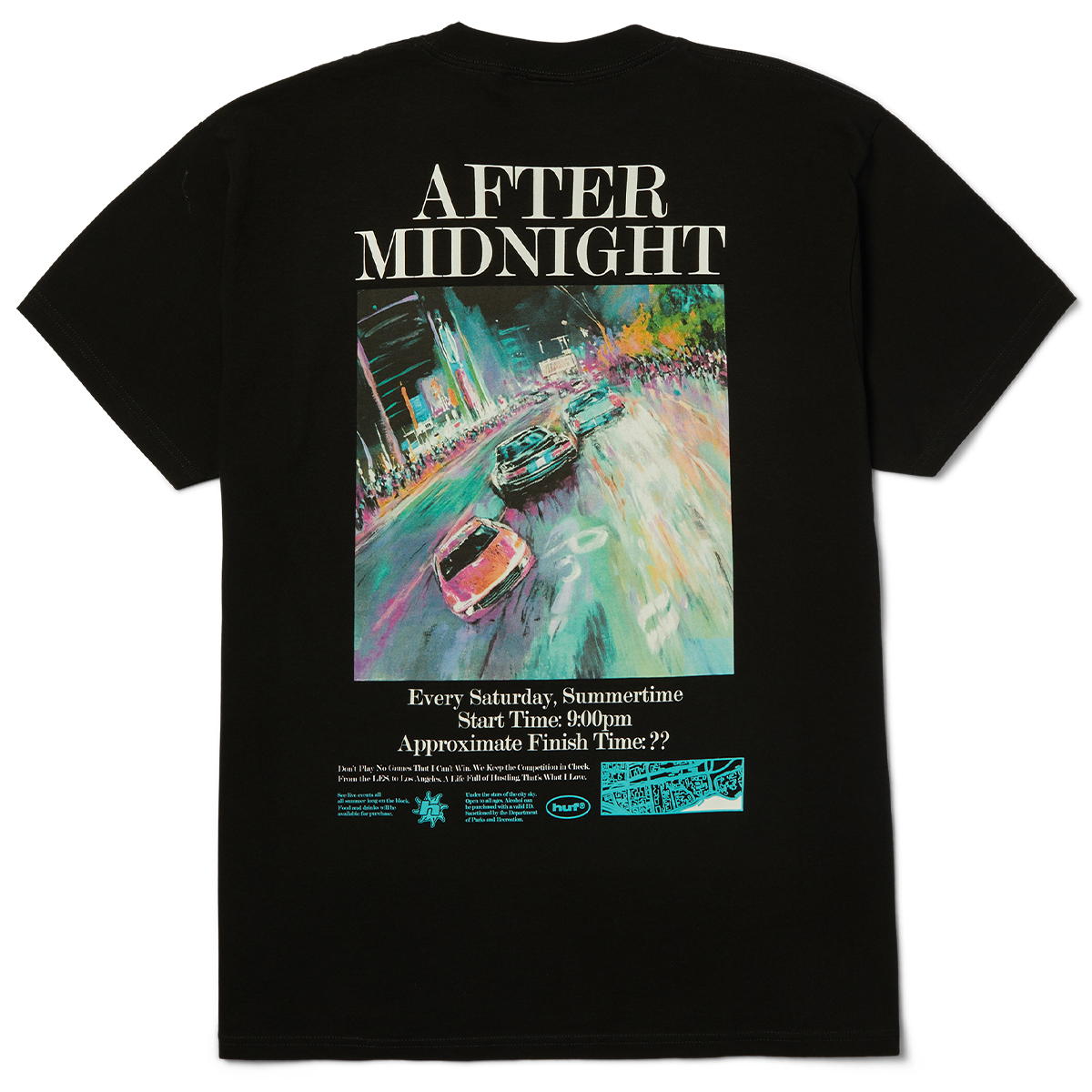 HUF After Midnight T-Shirt Black