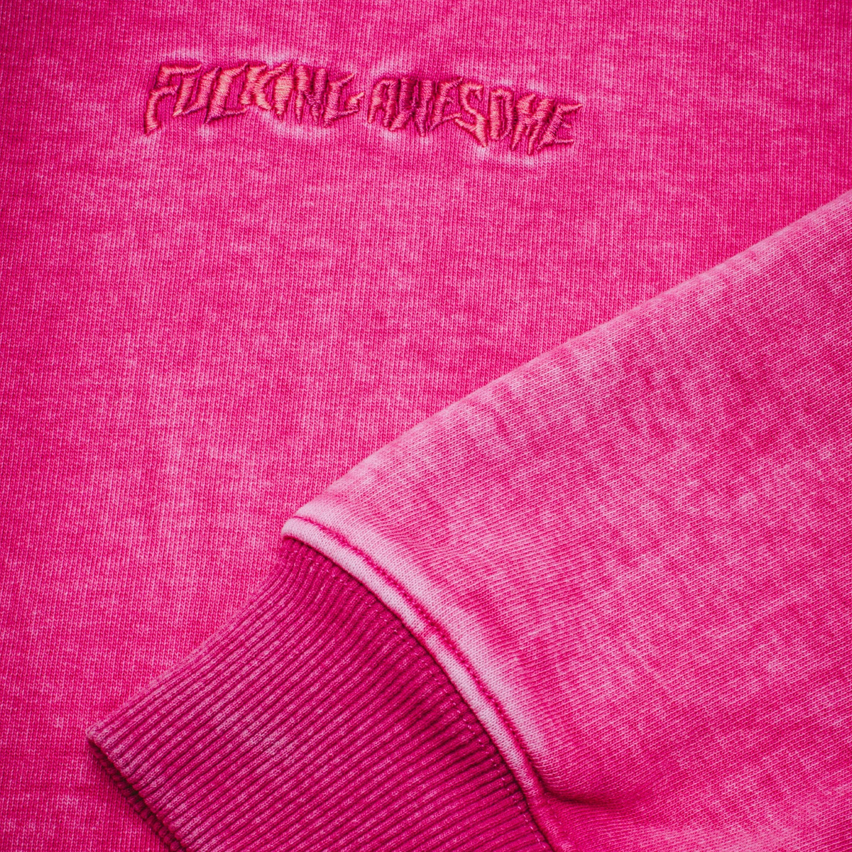 Fucking Awesome Little Stamp Snow Wash Sweater Magenta Fucking Awesome Little Stamp Snow Wash Sweater Magenta