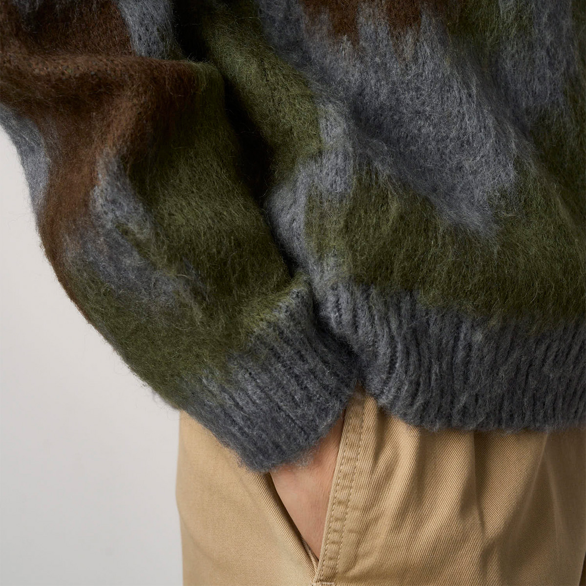 Gramicci Mohair Sweater Jungle Digi Camo Gramicci Mohair Sweater Jungle Digi Camo