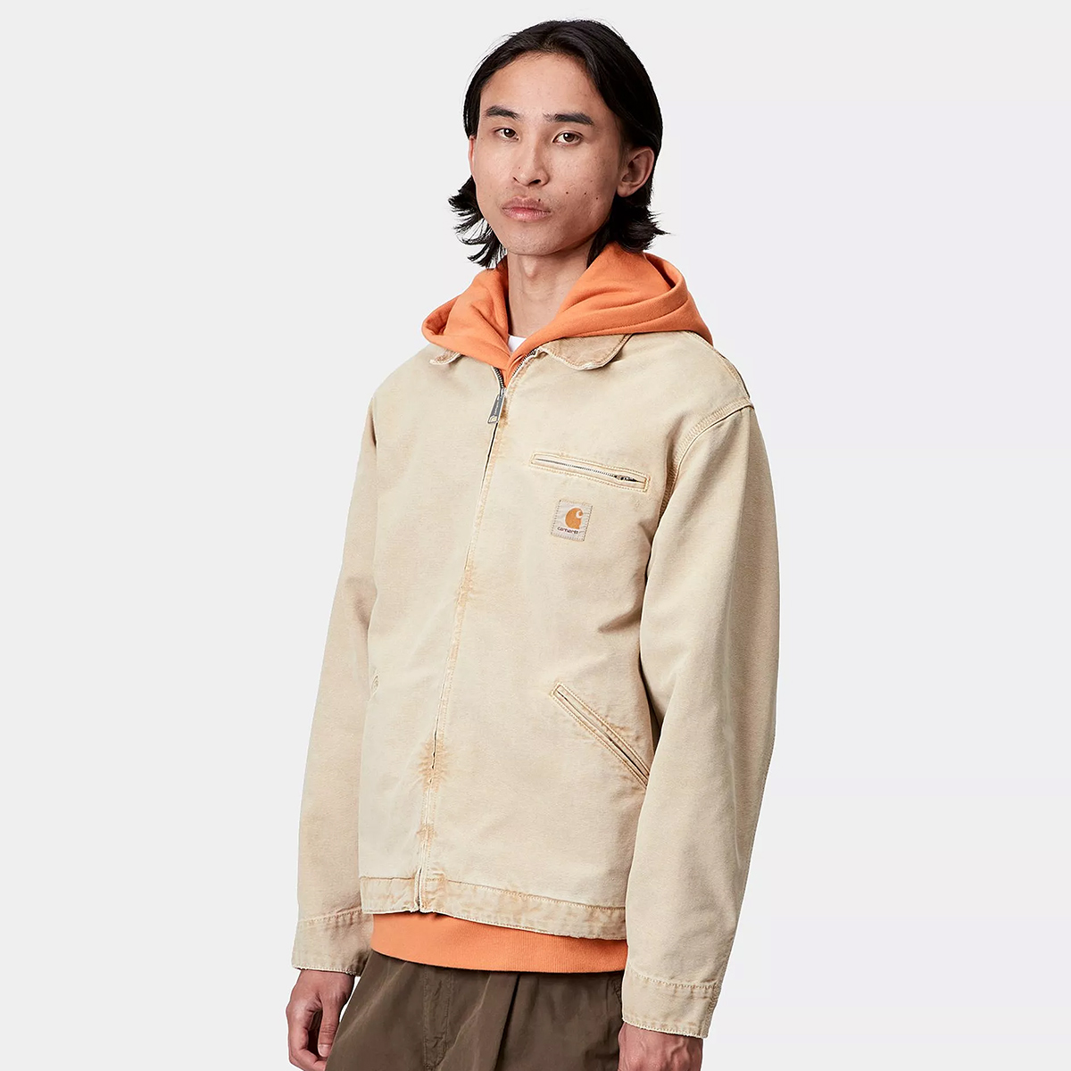 Carhartt WIP OG Detroit Jacket Dusty H Brown/Dusty H Brown Chalk Wash Carhartt WIP OG Detroit Jacket Dusty H Brown/Dusty H Brown Chalk Wash