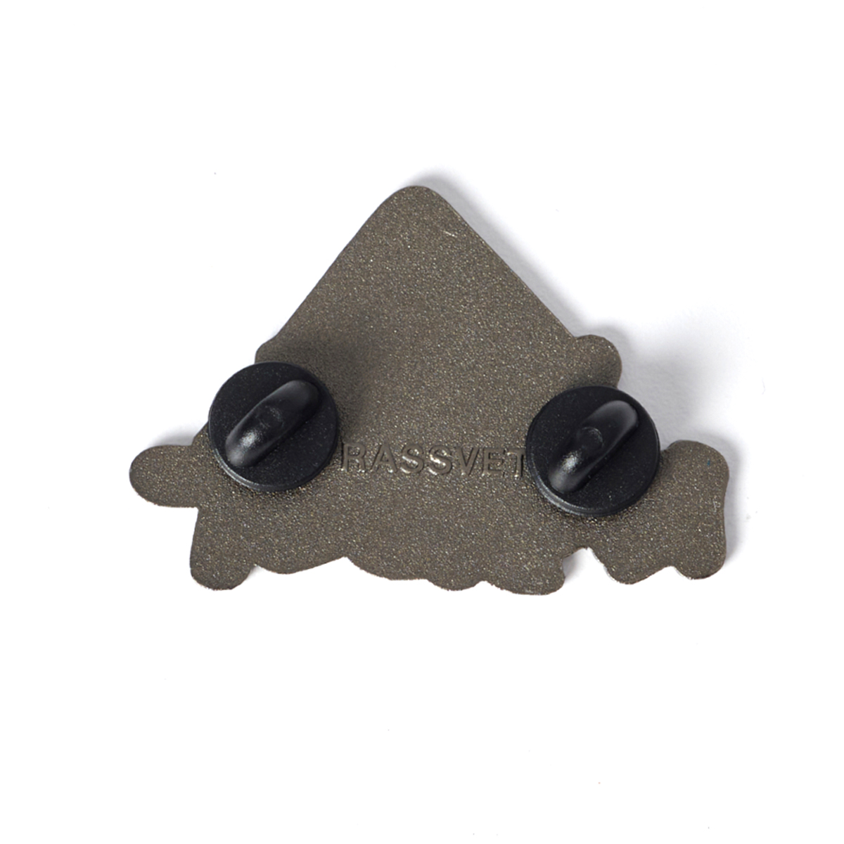 Rassvet Logo Pin Metal Silver