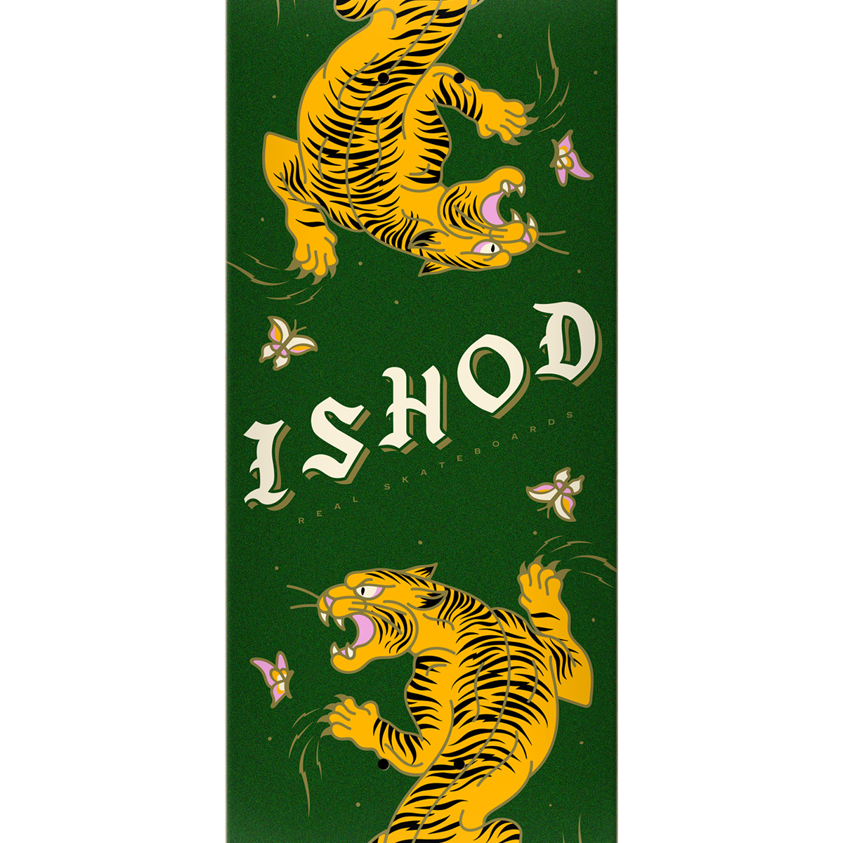 Real Ishod Cat Scratch Glitter Twin Tail Skateboard Deck 8.5 Real Ishod Cat Scratch Glitter Twin Tail Skateboard Deck 8.5