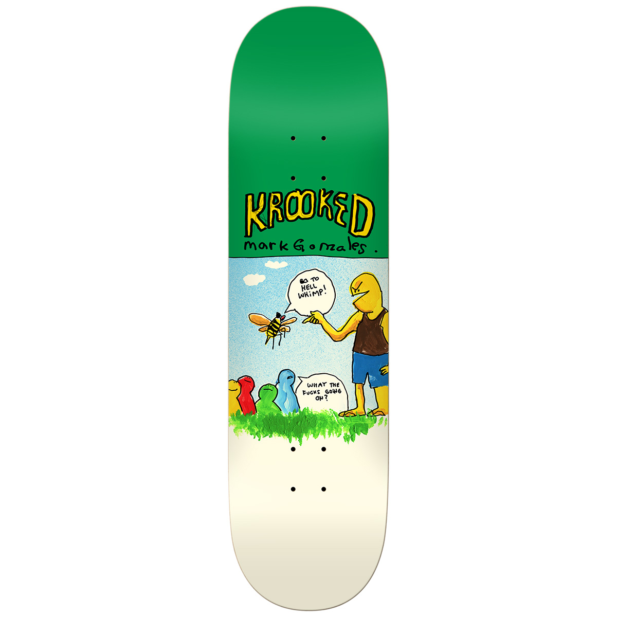Krooked Gonz Whimp Skateboard Deck 8.75