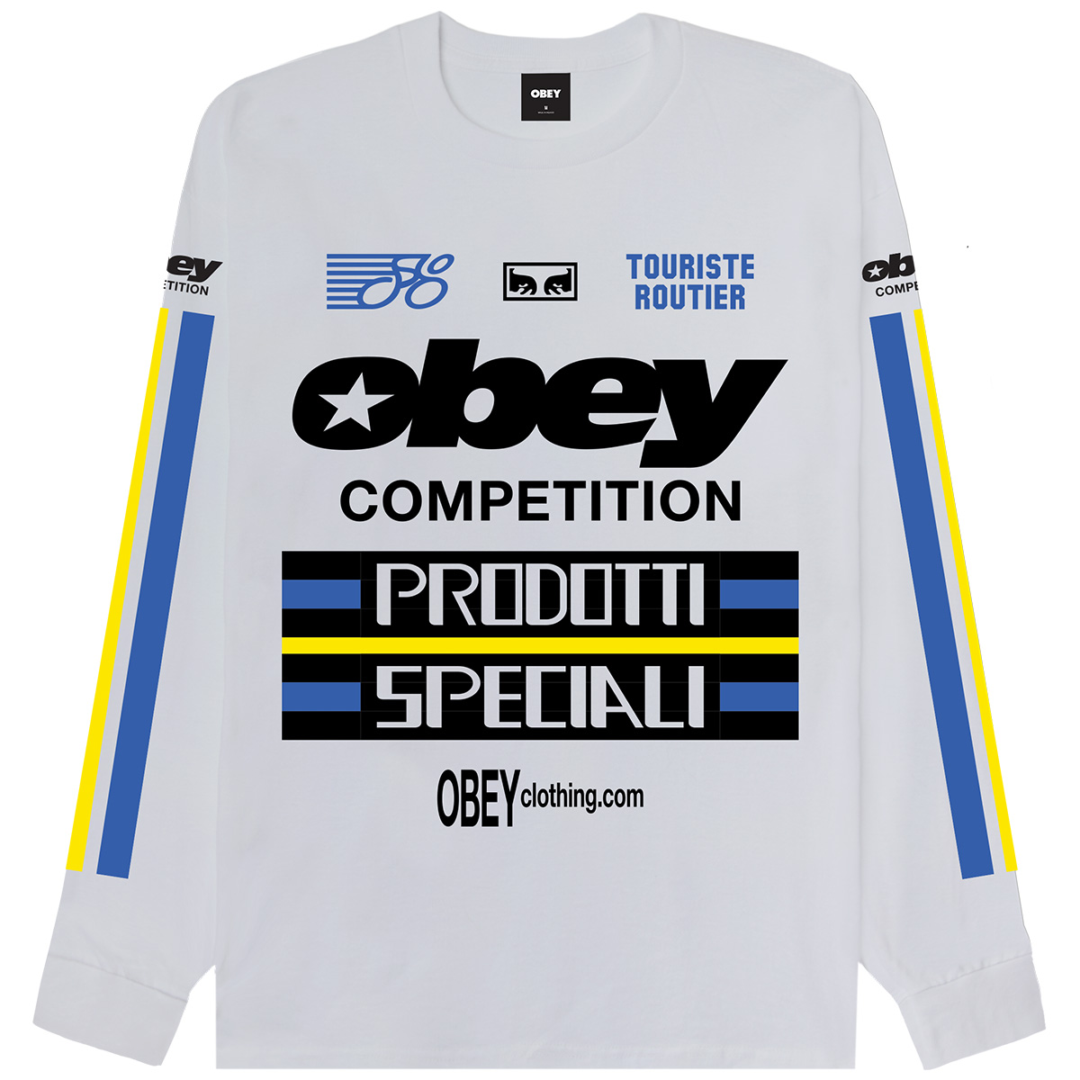 Obey Competition Longsleeve T-Shirt White