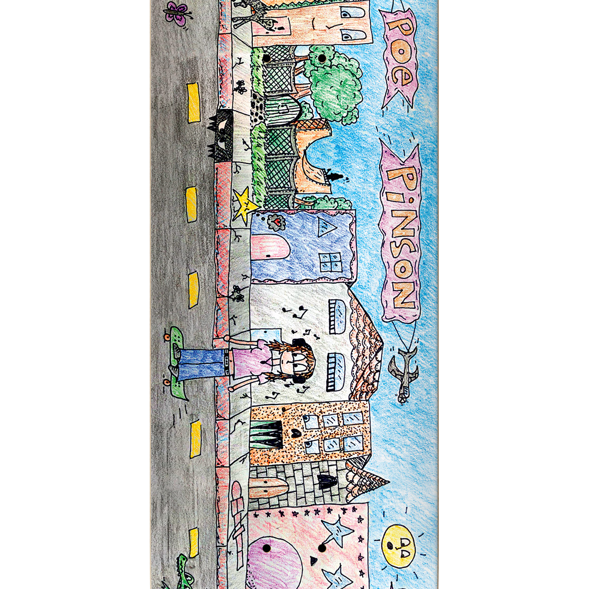 THERE Poe Wuz Here Debut Pro Model Skateboard Deck 8.25