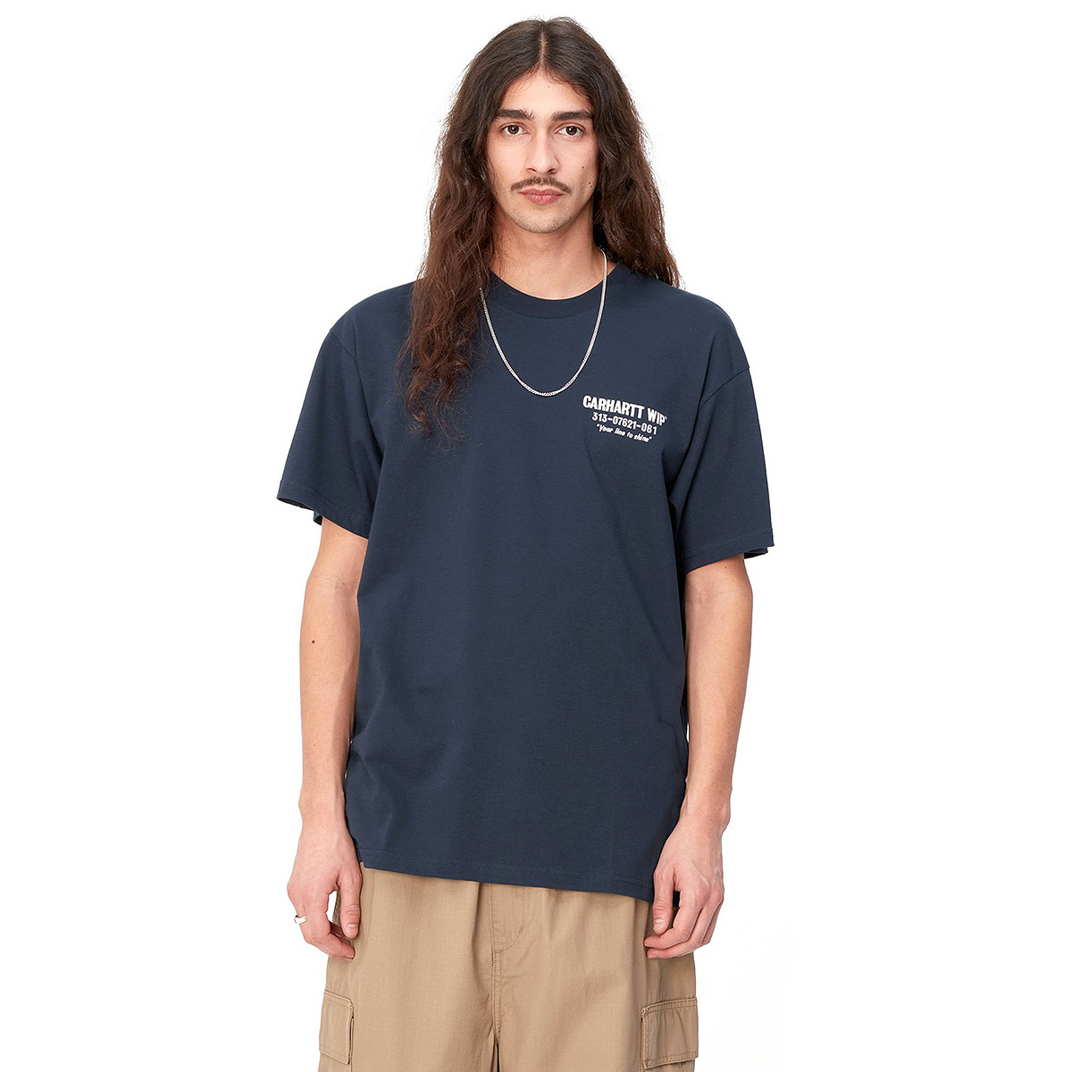 Carhartt WIP Less Troubles T-Shirt Blue/Wax