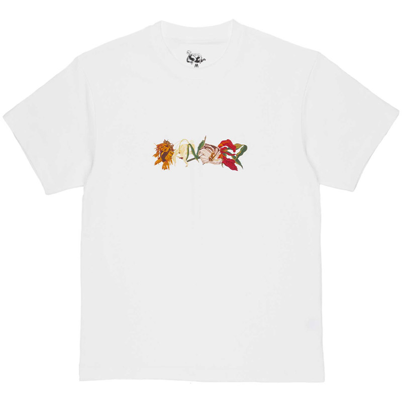 Dancer Dying Flowers T-Shirt White Dancer Dying Flowers T-Shirt White