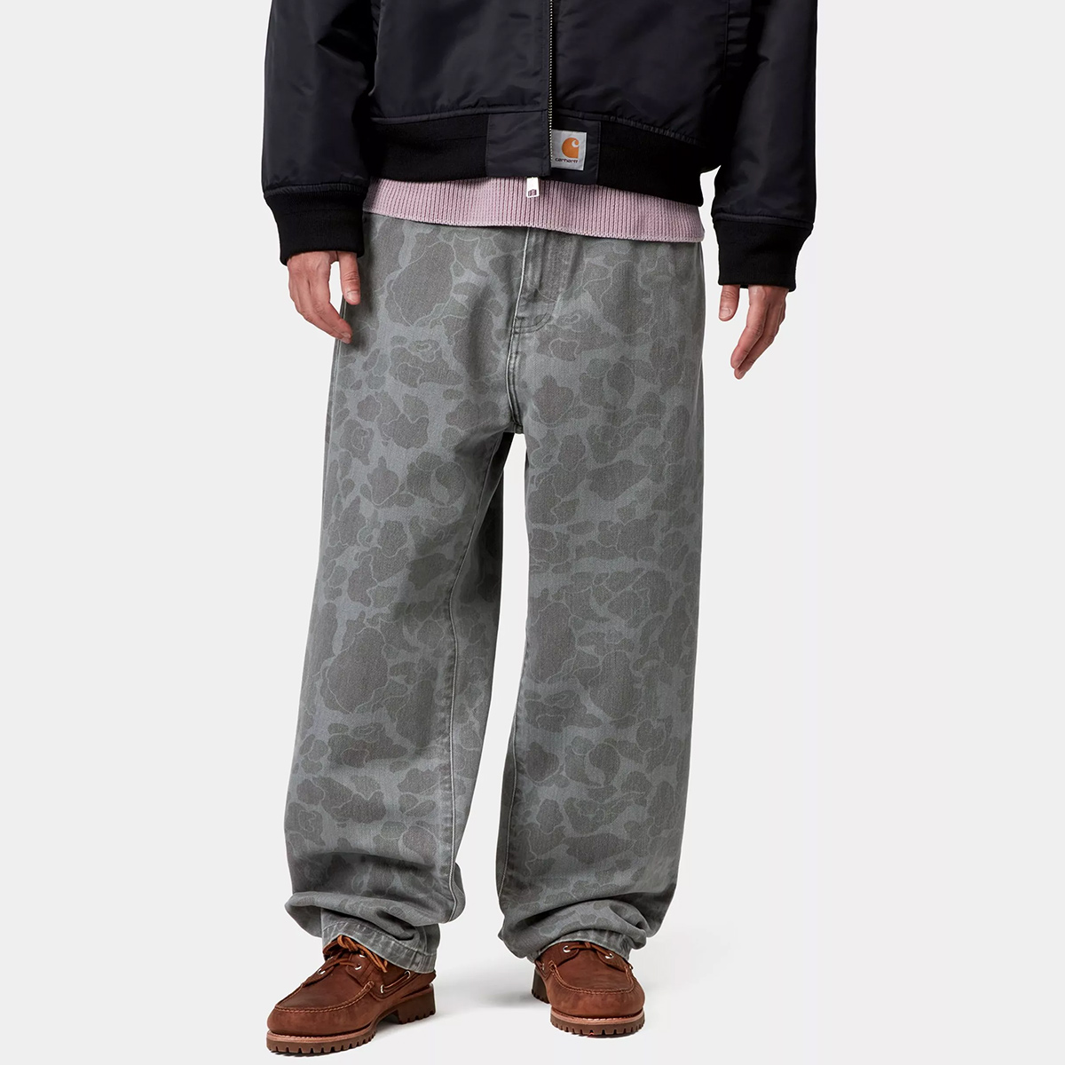 Carhartt WIP Duck Landon Pant Camo Duck Black Heavy Bleached