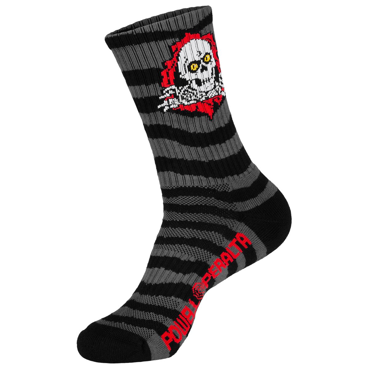 Powell Peralta Ripper Socks Stripes Charcoal/Black