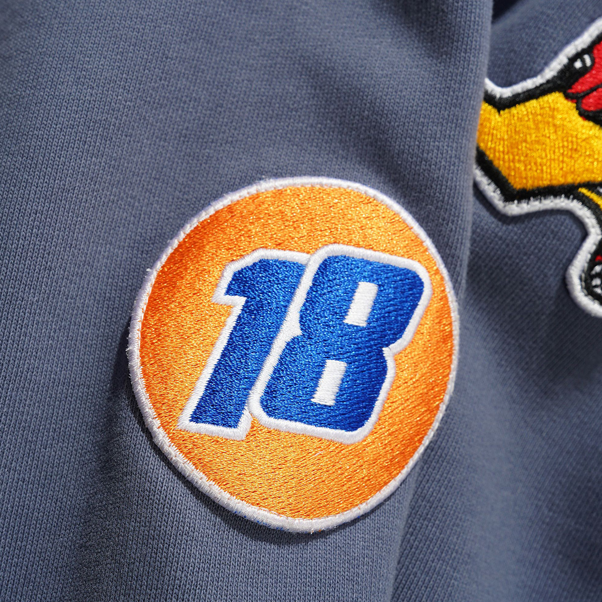 Cash Only Service Zip-Thru Hooded Sweater Washed Navy