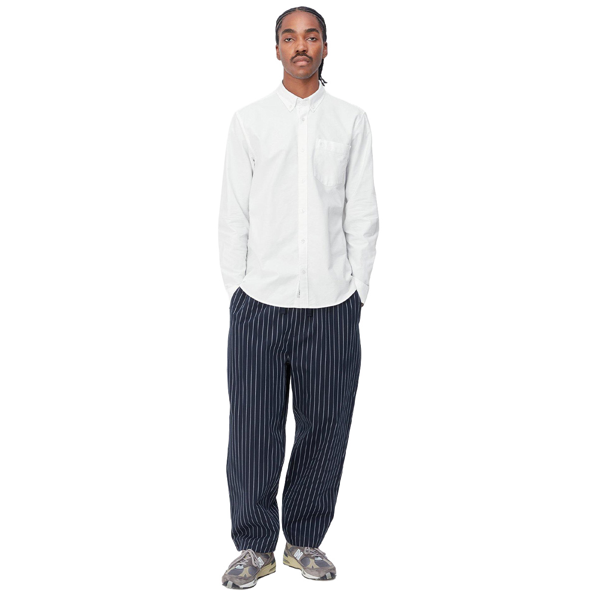 Carhartt WIP C-Logo Longsleeve Shirt White/White