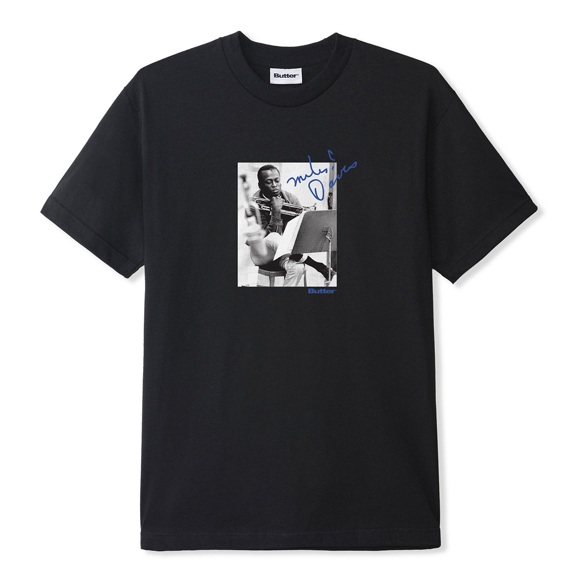 Butter Goods x Miles Davis Kind Of Blue T-shirt Black Butter Goods x Miles Davis Kind Of Blue T-shirt Black