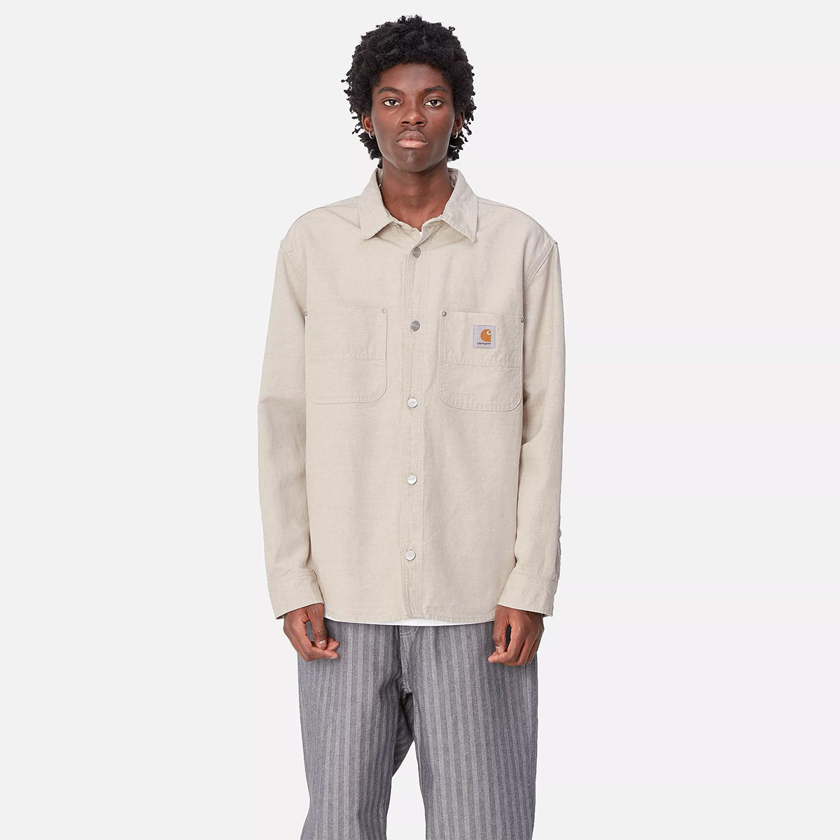 Carhartt WIP Walter Shirt Jac Natural Rinsed Carhartt WIP Walter Shirt Jac Natural Rinsed