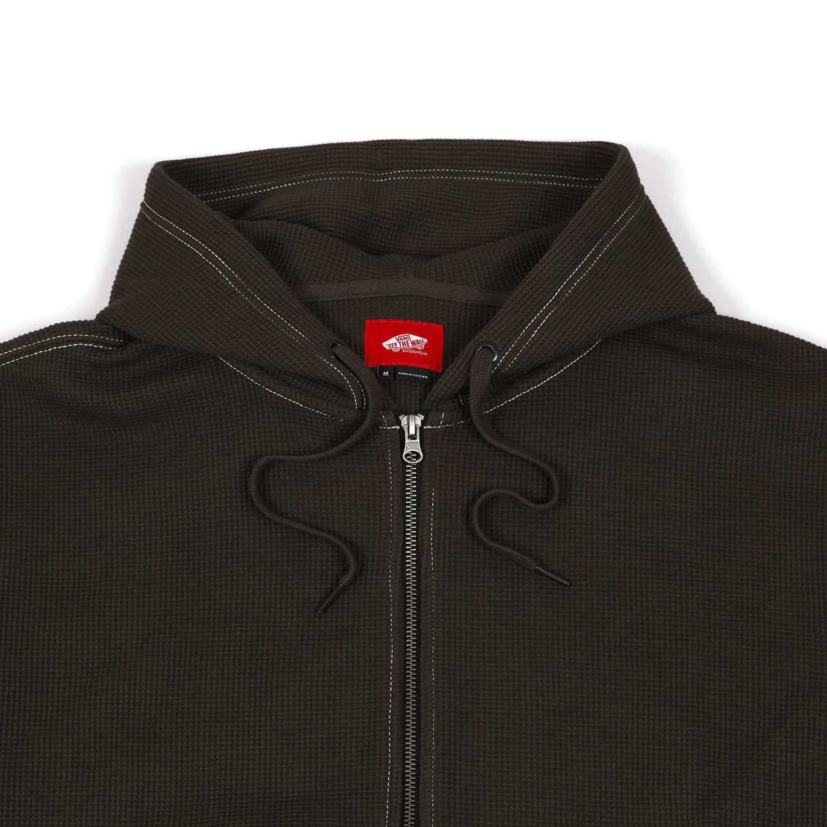 Vans Skate Full Zip Hooded Sweater Thermal Faded Black Vans Skate Full Zip Hooded Sweater Thermal Faded Black