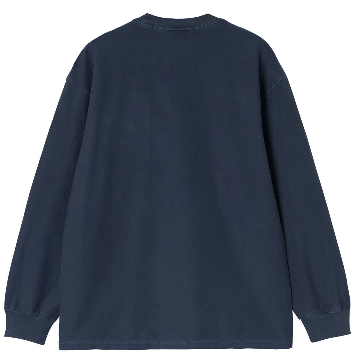 Carhartt WIP Loose Pocket Longsleeve T-Shirt Dark Navy Garment Dyed