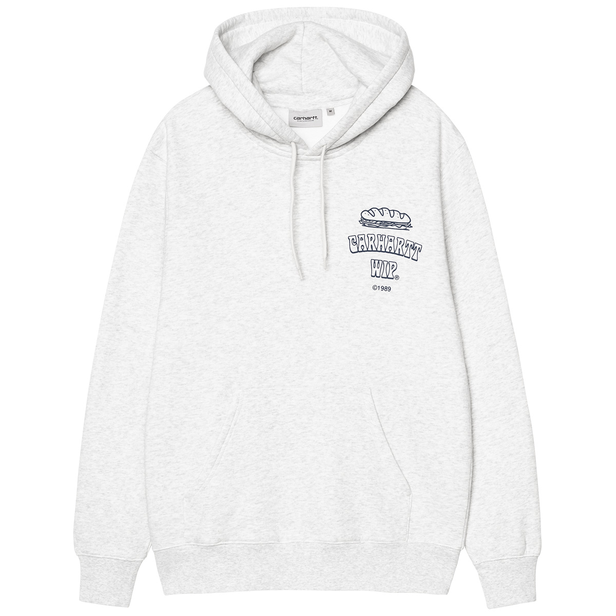 Carhartt WIP Sandwich Hooded Sweater Ash Heather/Blue