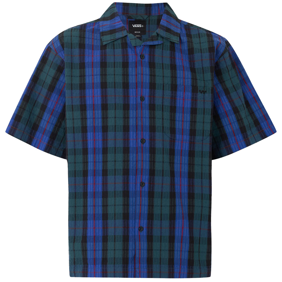 Vans Seersucker Plaid Shirt Royal Cobalt/Mystic Moss