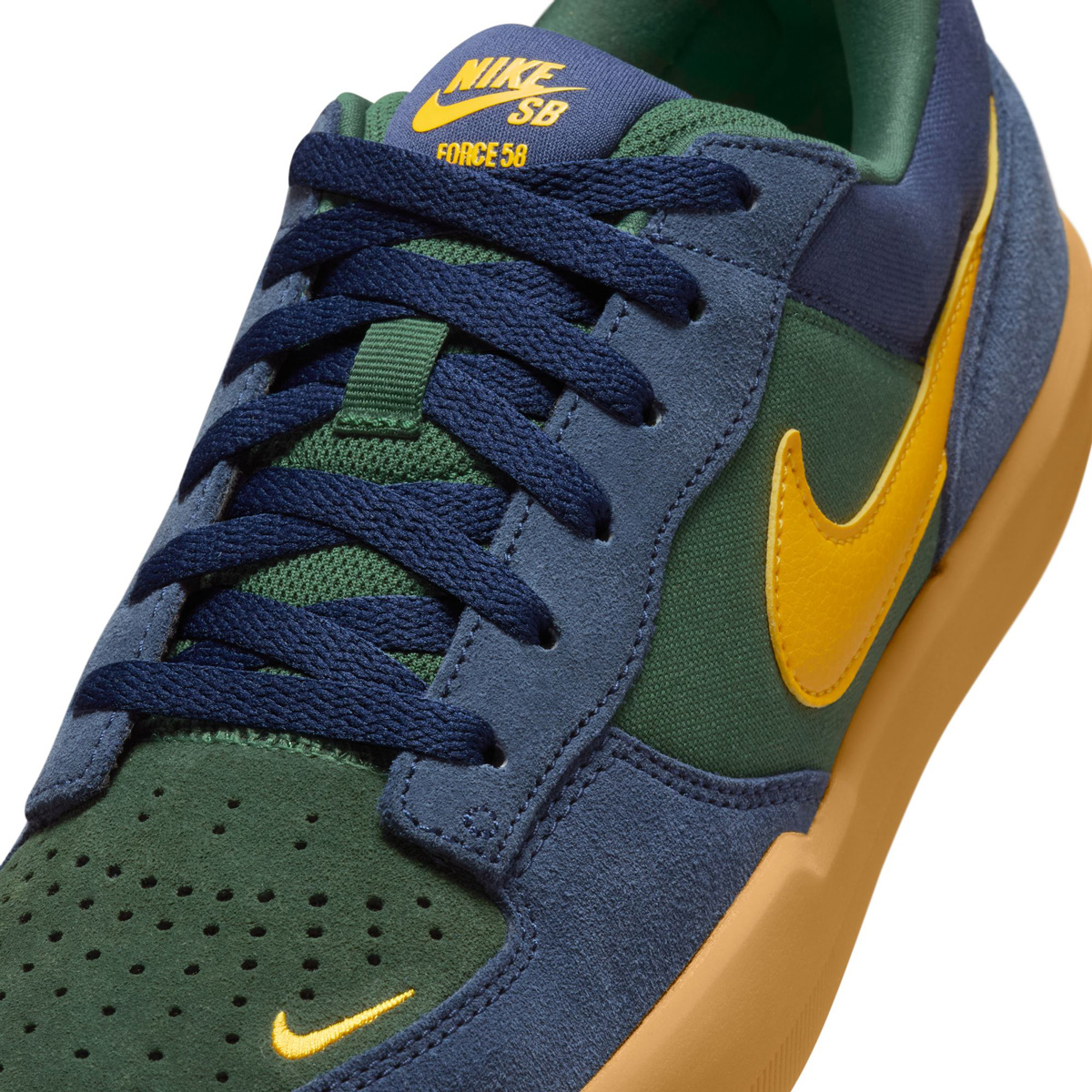 Nike SB Force 58 Midnight Navy/University Gold-Fir Nike SB Force 58 Midnight Navy/University Gold-Fir