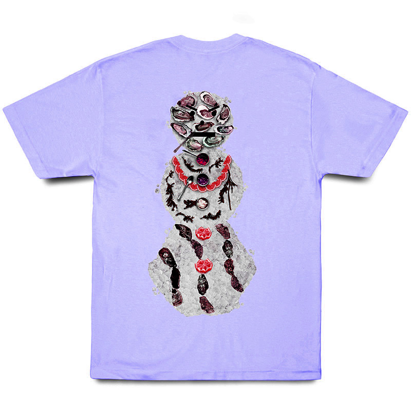 Quartersnacks Oyster Snackman T-Shirt Orchid Quartersnacks Oyster Snackman T-Shirt Orchid
