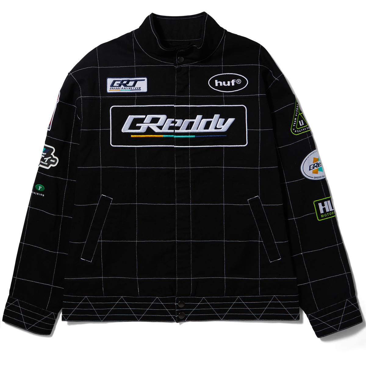 HUF X Greddy Racing Team Jacket Black HUF X Greddy Racing Team Jacket Black