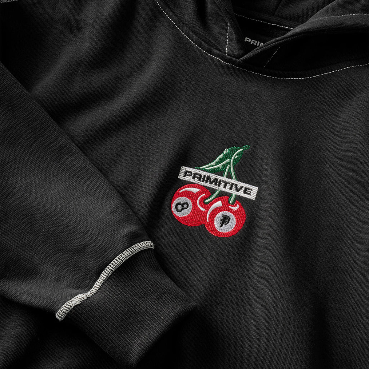Primitive Good Luck Heavyweight Hooded Sweater Black