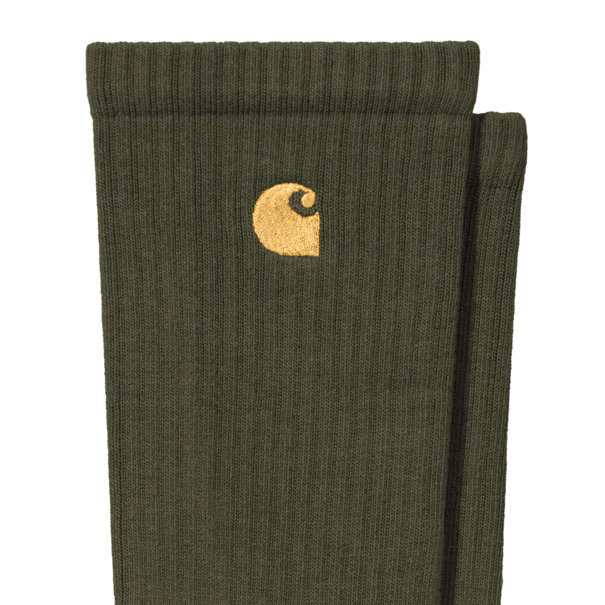Carhartt WIP Chase Socks Olive/Gold Carhartt WIP Chase Socks Olive/Gold