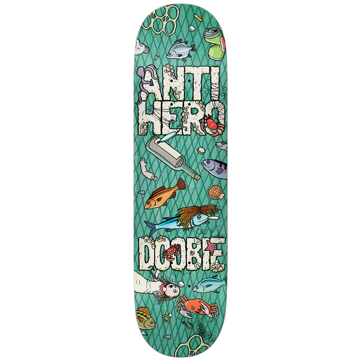 Anti Hero Doobie Catch Of The Day Skateboard Deck Blue 8.5