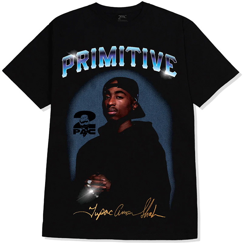 Primitive X Tupac Shine T-shirt Black Primitive X Tupac Shine T-shirt Black
