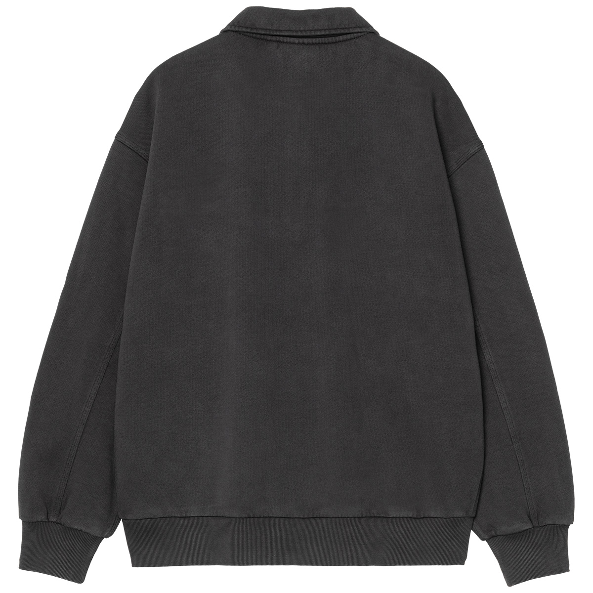 Carhartt WIP Half Zip Detroit Sweater Black Stone Washed