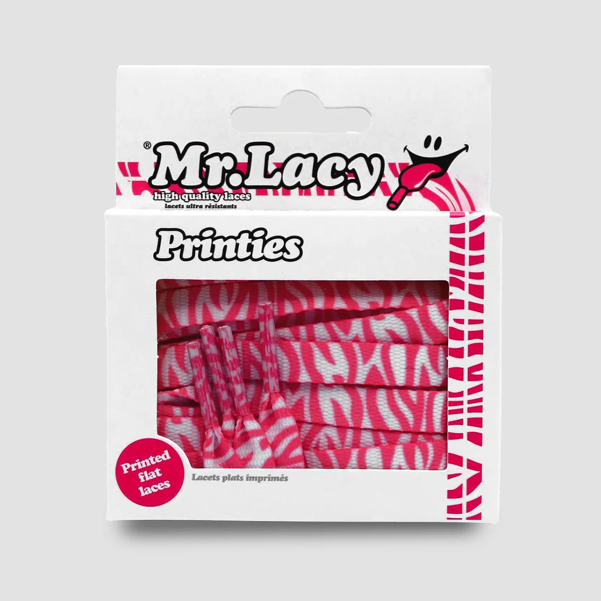 Mr.Lacy Printies Hot Pink/White Zebra Mr.Lacy Printies Hot Pink/White Zebra