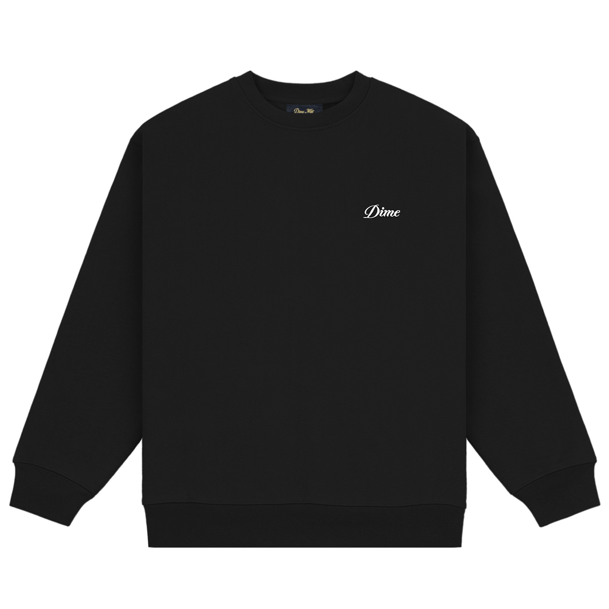 Dime Cursive Small Logo Sweater Black