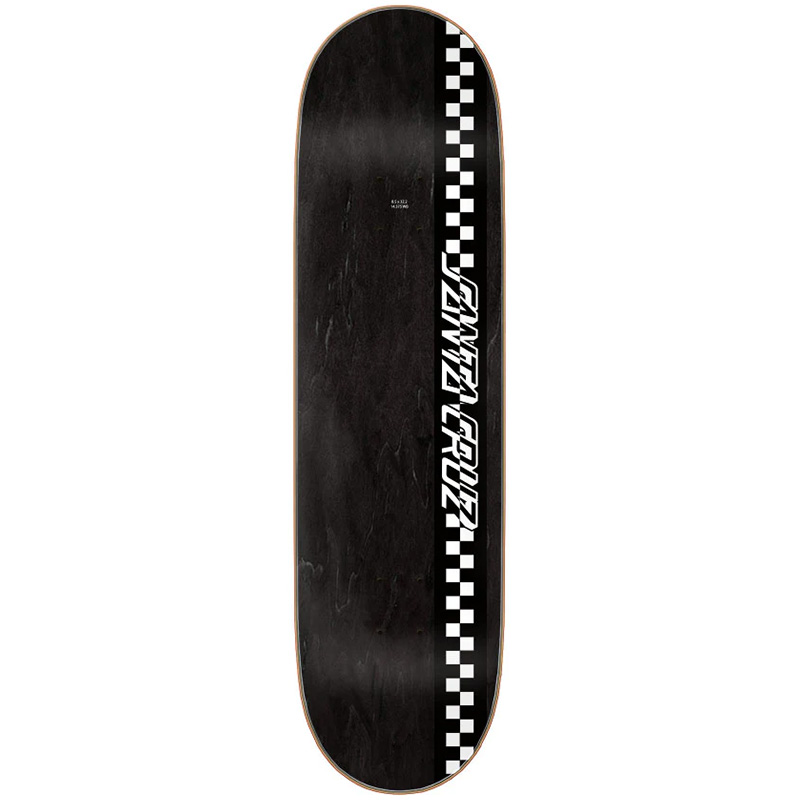 Santa Cruz Flame Dot Check 7-ply Skateboard Deck Black 8.5 Santa Cruz Flame Dot Check 7-ply Skateboard Deck Black 8.5