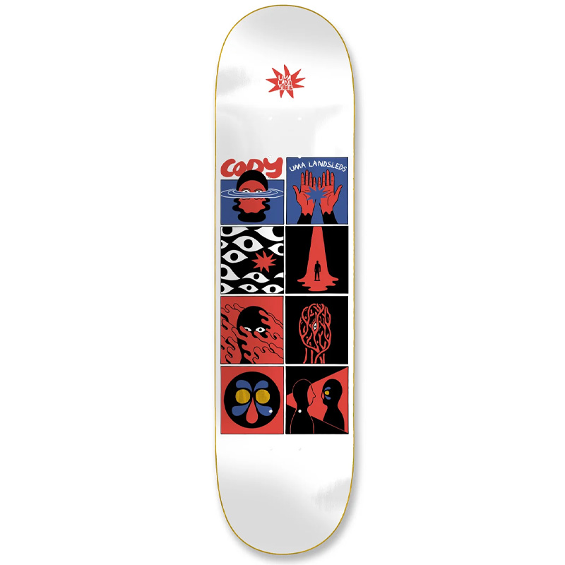 UMA Landsleds Cody Tales Skateboard Deck 8.125 UMA Landsleds Cody Tales Skateboard Deck 8.125