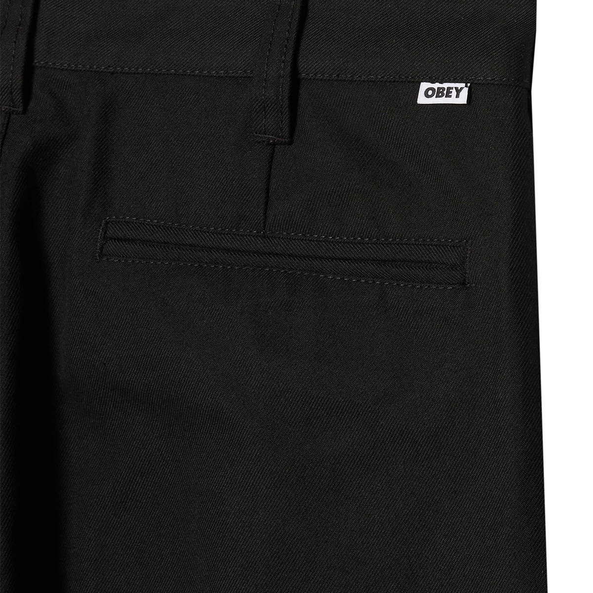 Obey Armel Pleated Pant Black