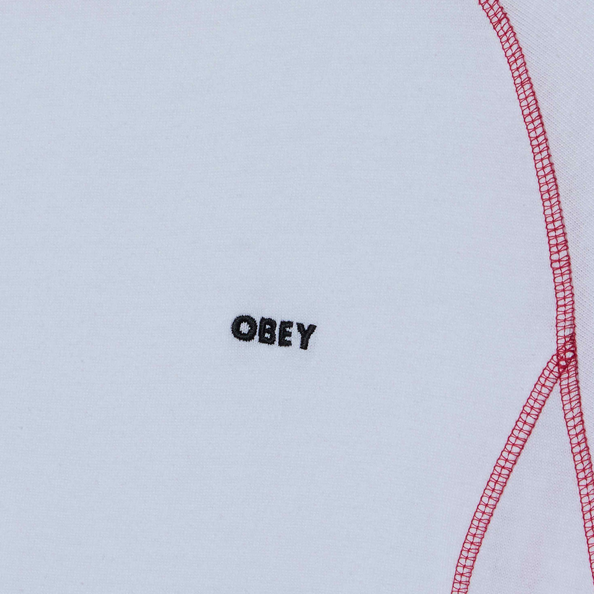 Obey Aaron Contrast Stitch Longsleeve T-Shirt White Obey Aaron Contrast Stitch Longsleeve T-Shirt White