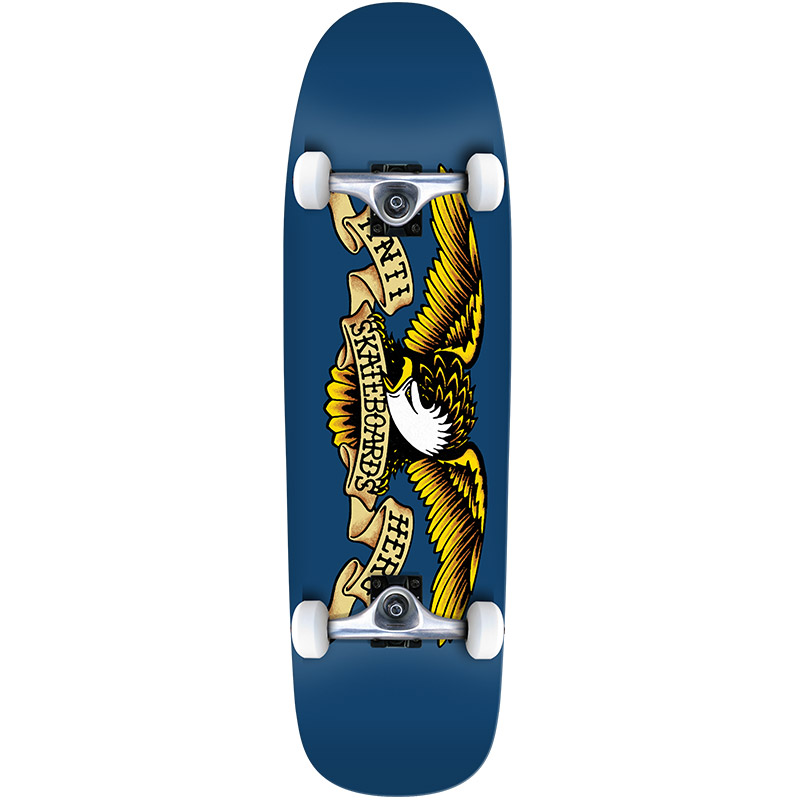 Anti Hero Shaped Classic Eagle Complete Skateboard Blue 9.3 Anti Hero Shaped Classic Eagle Complete Skateboard Blue 9.3