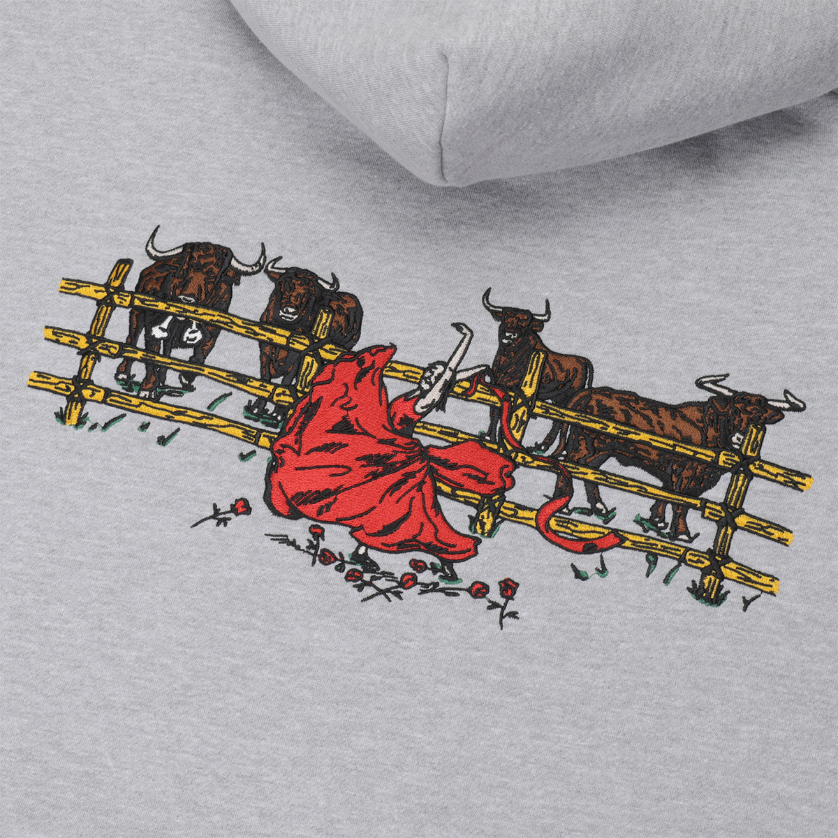 Pass Port Red Flag Hoodie Ash Pass Port Red Flag Hoodie Ash