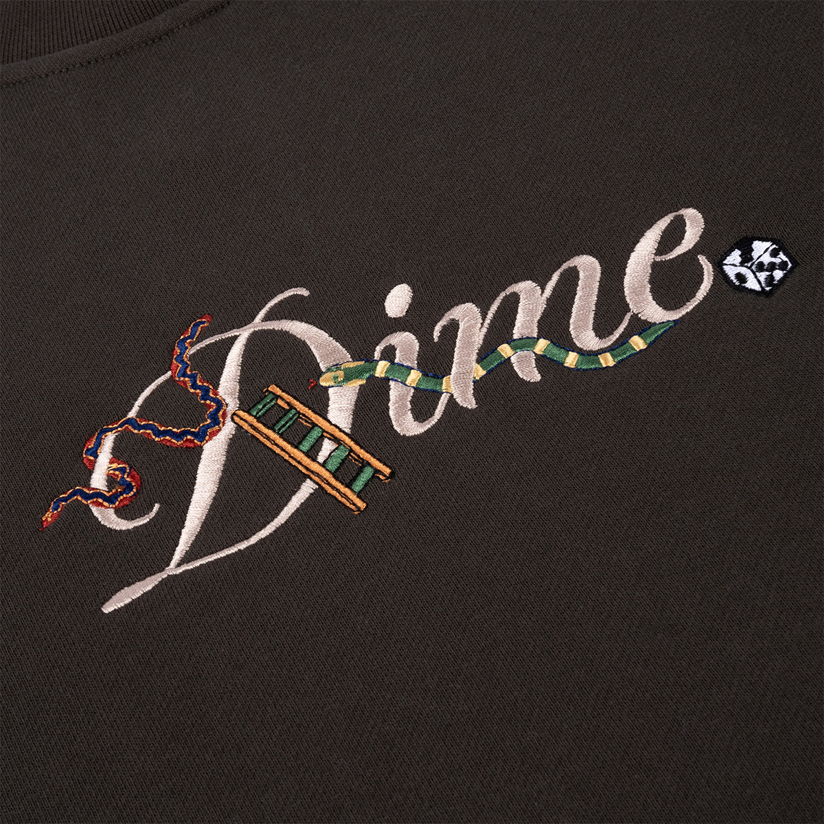 Dime Cursive Snake Crewneck Sweater Vintage Black Dime Cursive Snake Crewneck Sweater Vintage Black