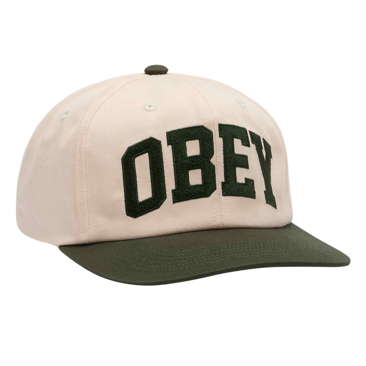 Obey Collegiate 6 Panel Cap Cedar
