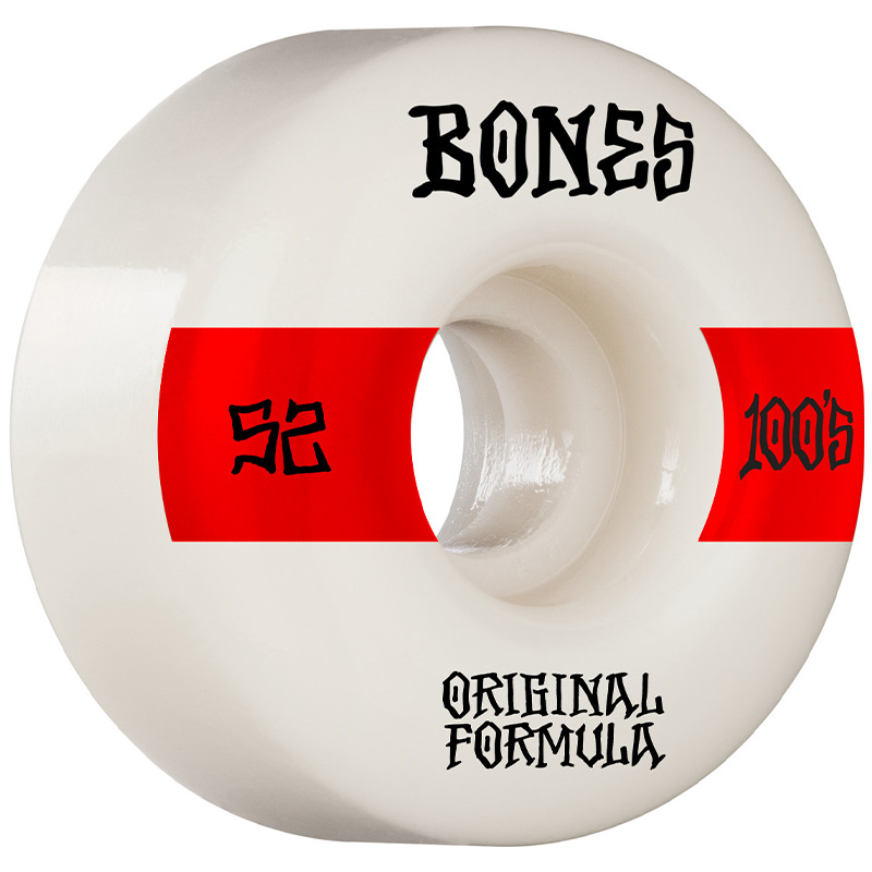 Bones 100's 14 V4 Wide Wheels 100a White 52mm Bones 100's 14 V4 Wide Wheels 100a White 52mm