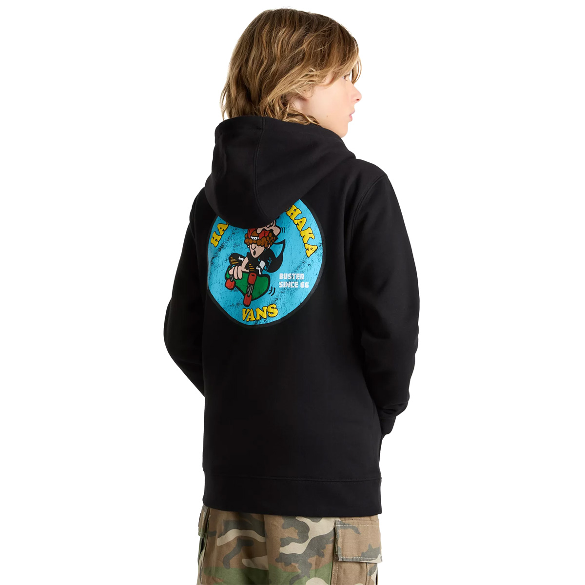 Vans Kids B Hasta La Shaka Hooded Sweater Black Vans Kids B Hasta La Shaka Hooded Sweater Black