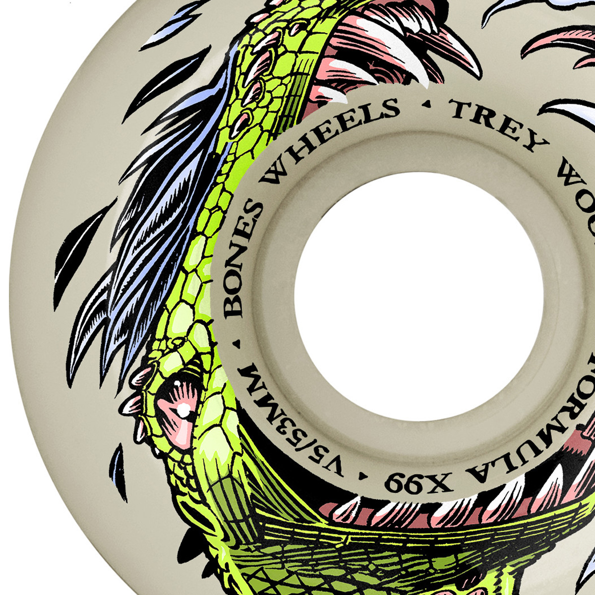 Bones X Formula Wood Dino-Sortas V5 Sidecut Wheels 99A 53mm Bones X Formula Wood Dino-Sortas V5 Sidecut Wheels 99A 53mm