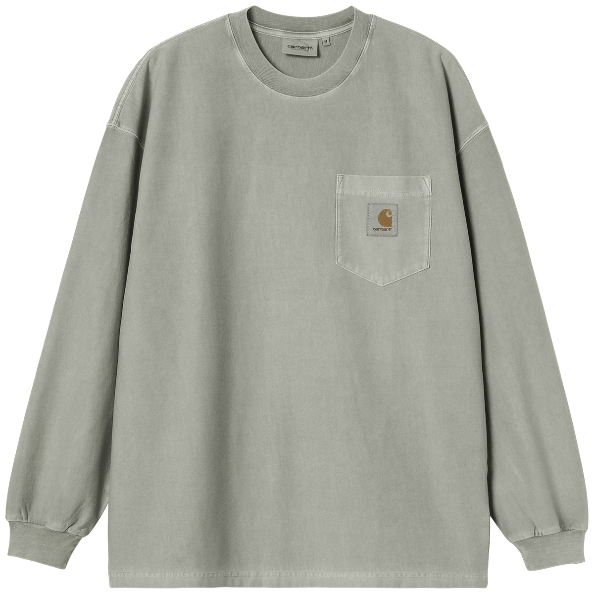 Carhartt WIP Loose Pocket Longsleeve T-Shirt Shady Green Garment Dyed