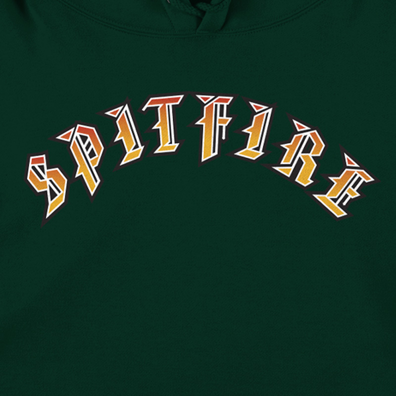 Spitfire Old E Bighead Fill Hoodie Dark Green/Gold Spitfire Old E Bighead Fill Hoodie Dark Green/Gold