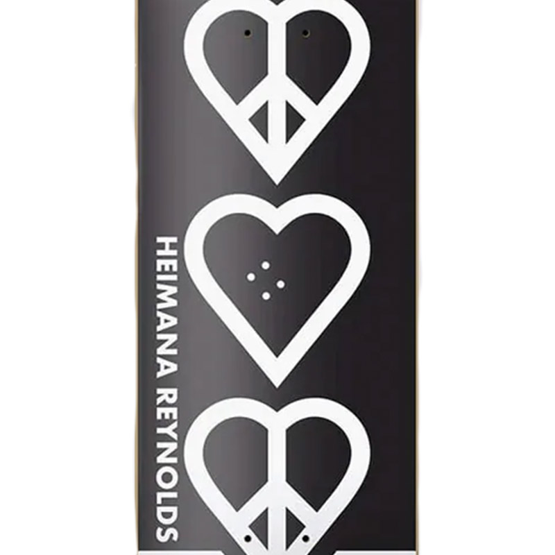 The Heart Supply Heimana Reynolds Peace Deck Black 8.25
