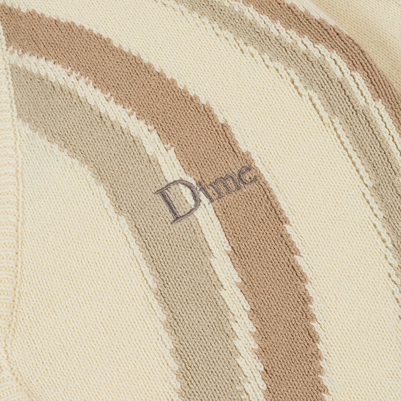 Dime Lightwave Knit Cardigan Sweater Cream