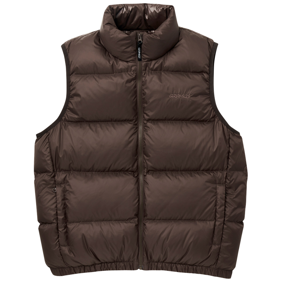 Gramicci Down Puffer Vest Dark Brown