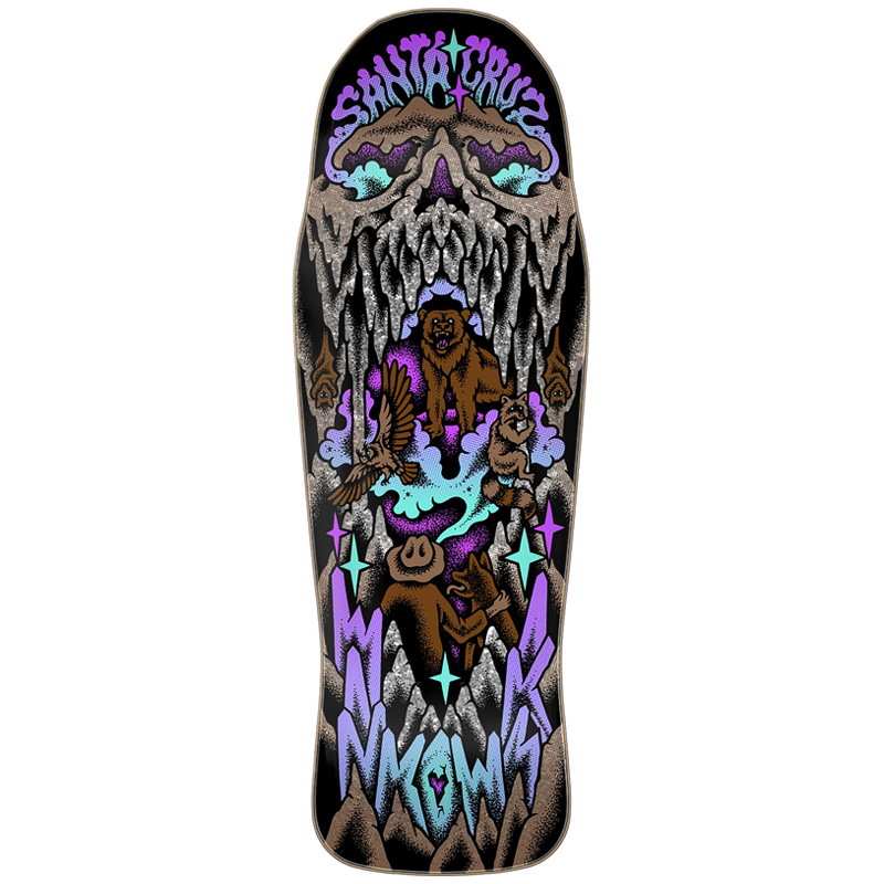 Santa Cruz Winkowski Crystal Cave Skateboard Deck Black 10.34