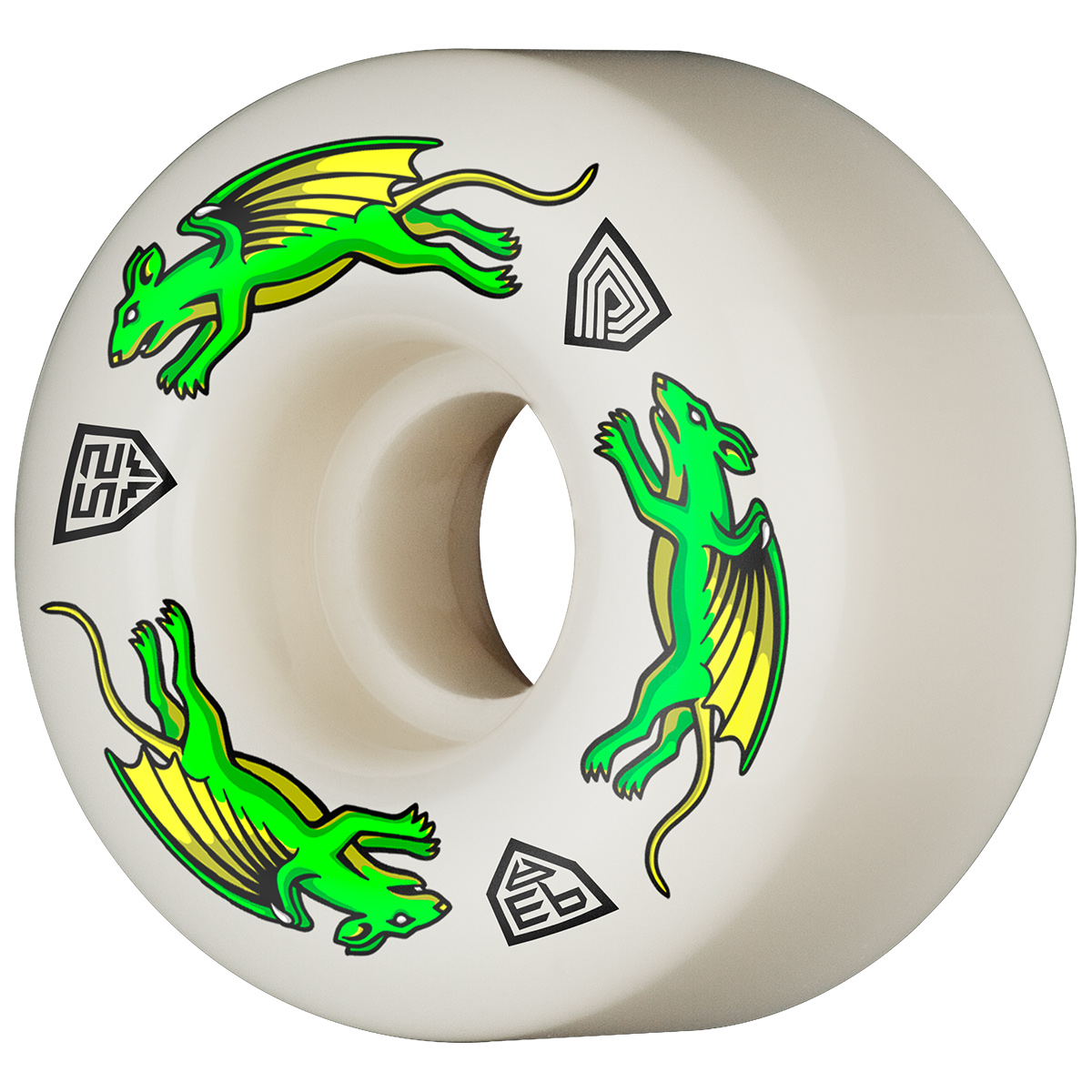 Powell Peralta Dragon Formula Nano Rat V4 Wide Wheels 93A 52mm x 34mm Powell Peralta Dragon Formula Nano Rat V4 Wide Wheels 93A 52mm x 34mm
